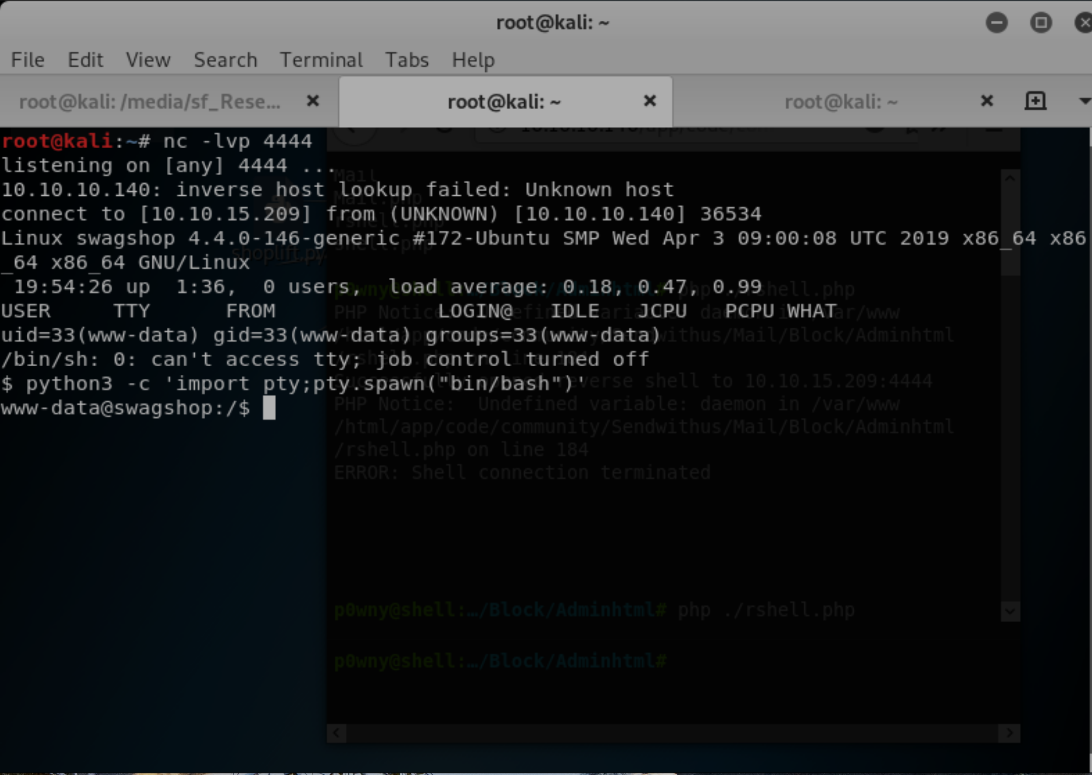 NetCat rshell.